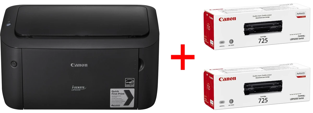 Принтер лазерний CANON i-SENSYS LBP6030B + 2 картриджа 725