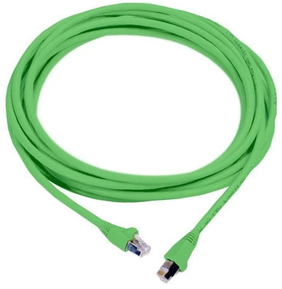 Комутаційний шнур екранований (F/UTP) PowerCat категорії 5e, RJ45, 568A/B, багатожильні провідники, оболонка з малодимного безгалогенного матеріалу (LS0H), 1 метр, зелений, MOLEX