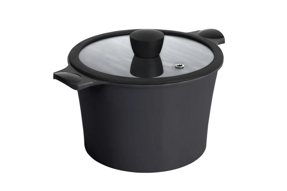 Каструля RINGEL Zitrone Black 24x16.2 см (5.8л) з кришкою (RG-2108-24/2 BL)