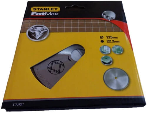 Акс.інстр Stanley диск алмазний, d=125 мм, для керамiки