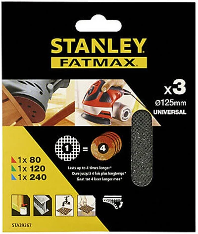 Акс.інстр Stanley сітки шліфовальні для KA198, KA199, KA191, 125 мм