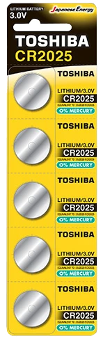 Батарейка TOSHIBA CR2025 BP 1X5