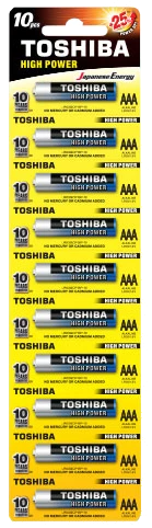 Батарейка TOSHIBA LR03 HP Alkaline BP 1X10