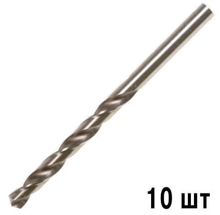 Акс.інстр DeWALT Свердло по металу промис., d= 4мм, L=75мм, 10шт.