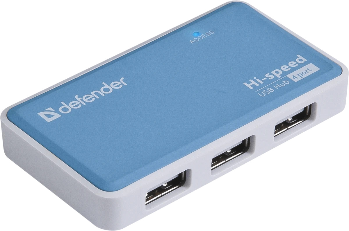 Комп.Аксесуари DEFENDER Хаб 4xUSB 2.0 QUADRO POWER+Adapter 220v