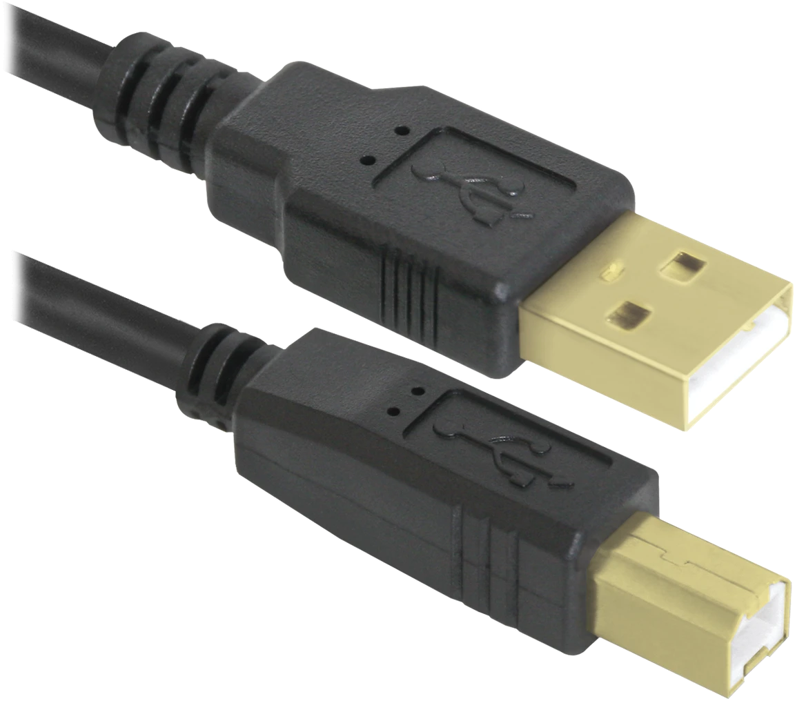 Кабель DEFENDER USB04-06PRO USB2.0 AM-BM 1.8м, 2фер, blister