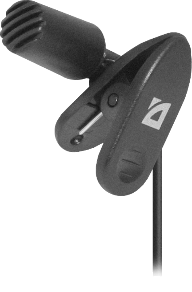Мікрофон. IT DEFENDER MIC-109 чорний на прищепці 1.8м