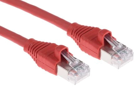 Патч-корд RJ45, 568A/B, FTP, PowerCat 6, LSZH, 2 м, Червоний, MOLEX