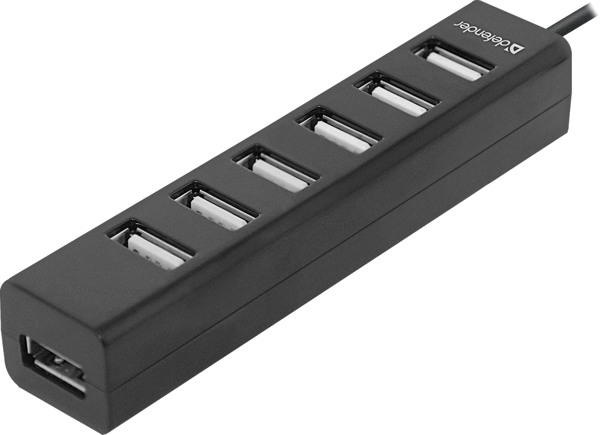 Комп.Аксесуари DEFENDER Хаб 7xUSB 2.0 Quadro Swift