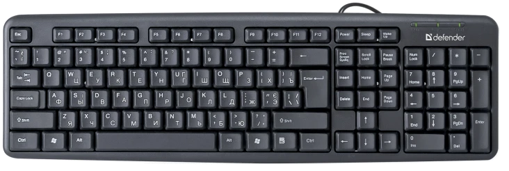 Клавіатура DEFENDER Element HB-520 USB UKR чорна
