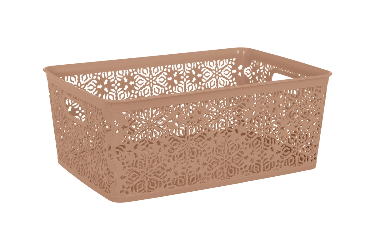 Корзина VIOLET HOUSE 0504 №4 Ажур CREAM б/кр. 14 л (0504 №4 Ажур CR б/кр. 14 л)