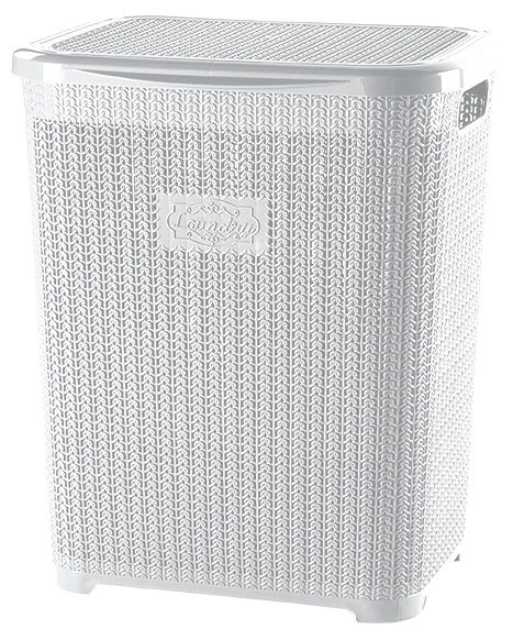 Корзина д/білизни VIOLET HOUSE 1007 Виолетта WHITE з/кр. 45 л (1007 Виолетта WHITE 45 л)