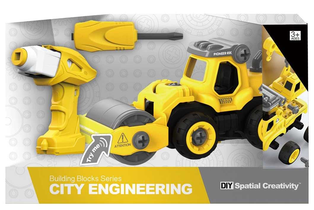 Конструктор DIY Spatial Creativity - Каток з ел. двиг. LM8012-DZ-1