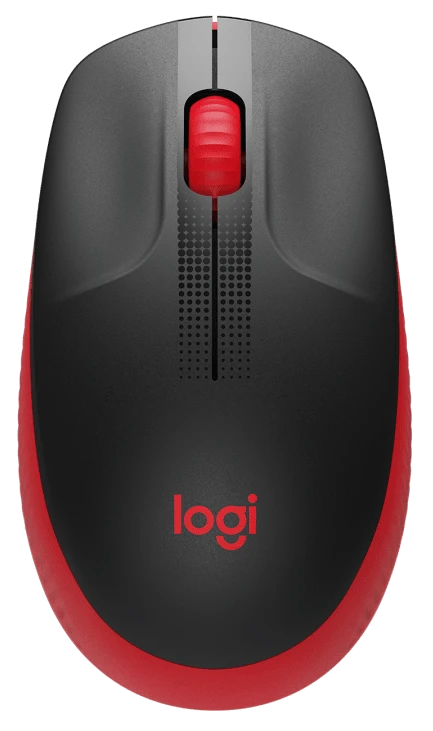 Миша LOGITECH M190 Full-size wireless mouse Червоний