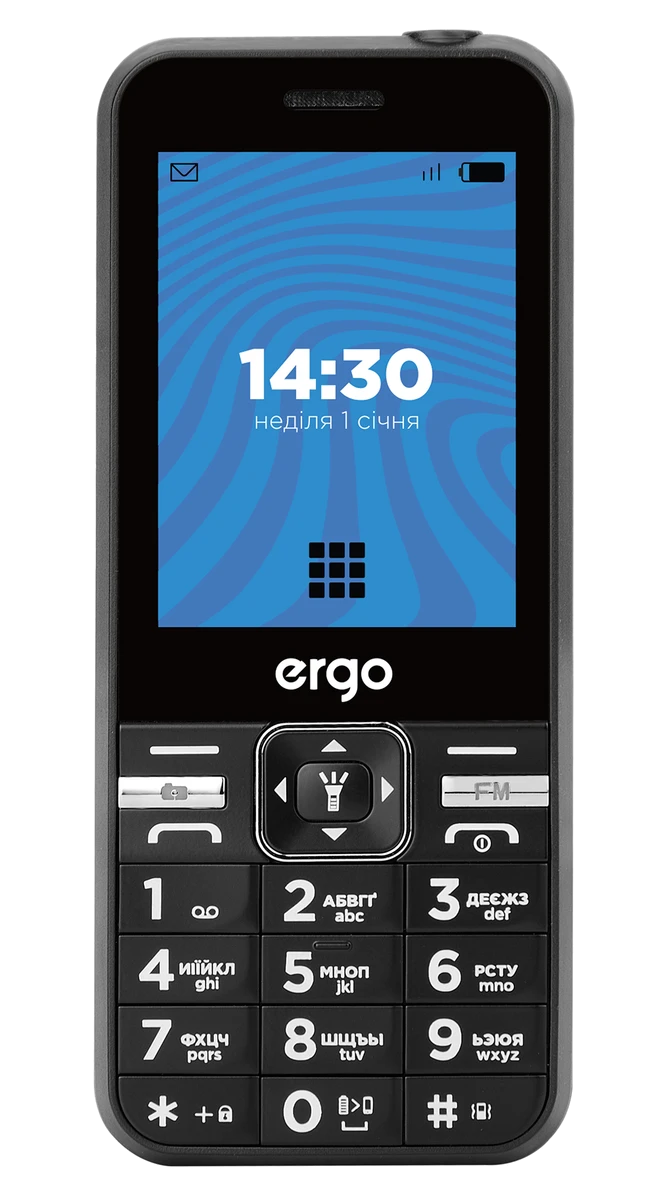 Мобільний телефон ERGO E281 Dual Sim (чорний)