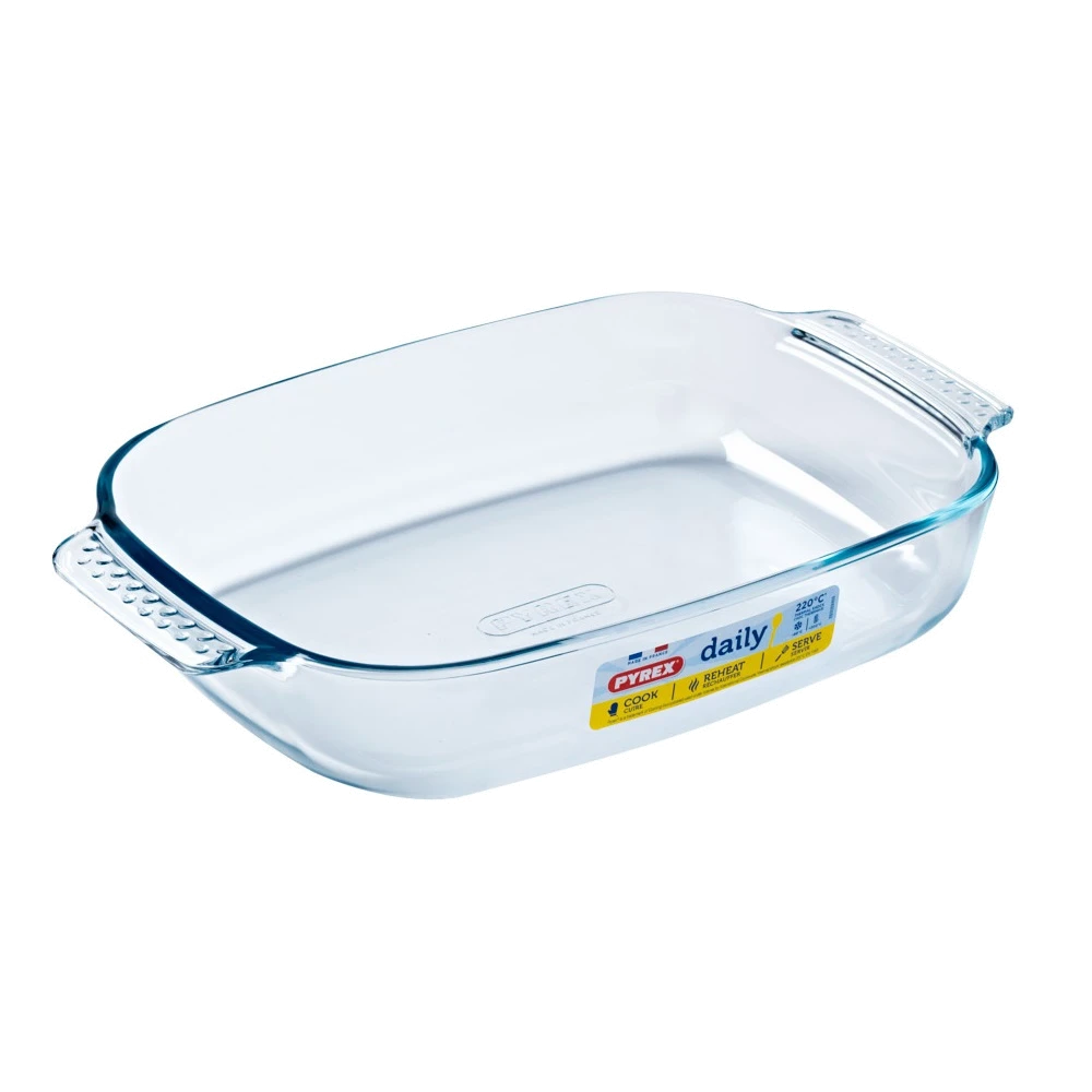Форма с/к PYREX DAILY склянна прямокут. 31х20х6см (1.8л) (230B400/4046)
