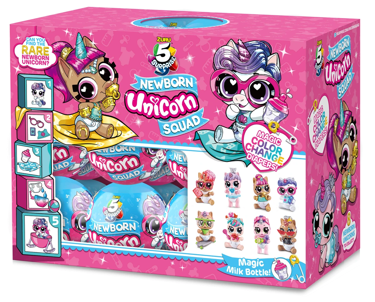 Ігровий набір ZURU MINI BRANDS Baby Unicorn фігурки-сюрприз в шарі 5 шт. в асортименті