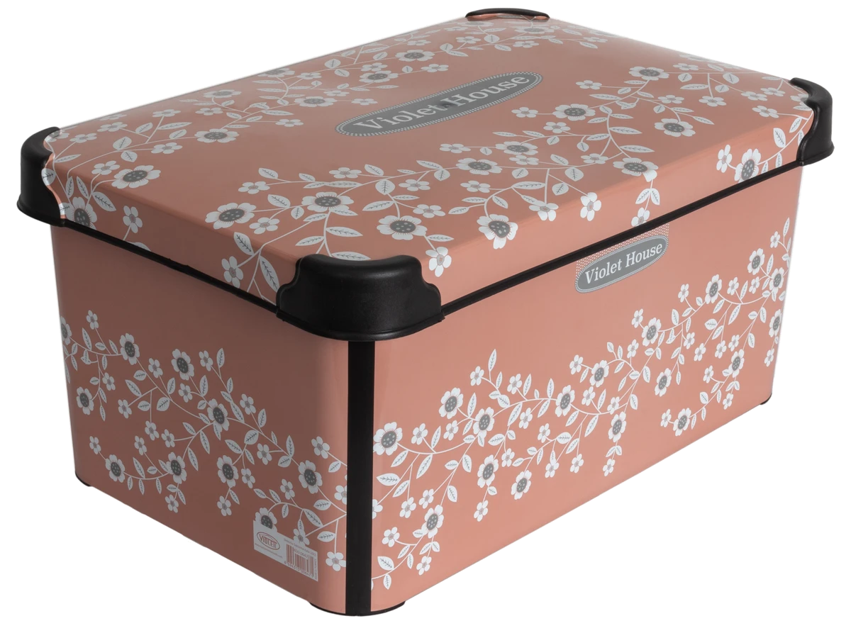 Корзина VIOLET HOUSE 0647 DECOR POWDER FLOWER з/кр. 10 л (0647 DECOR POWDER FLOWER с/кр. 10 л)