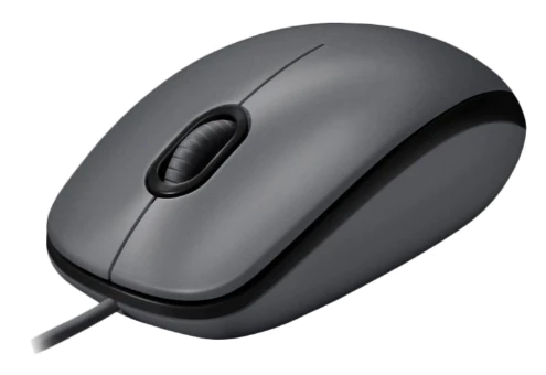 Миша LOGITECH Mouse M100 Чорний - USB - AKOYA HANGTAB BOX M100