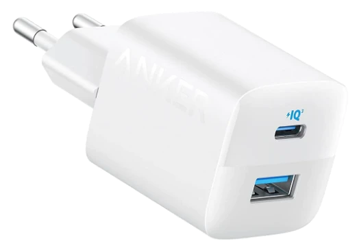 мережева зарядка ANKER PowerPort 323 - 33W Dual-Port USB-C (Білий)