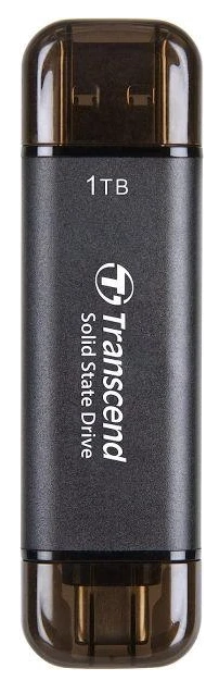 ssd зовнішній TRANSCEND 1TB ESD310C, USB 10Gbps, Type C/A Сірий