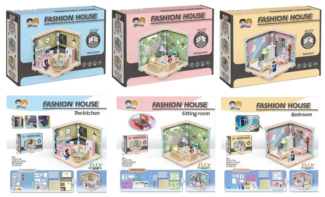 Конструктор DIY TOYS Ляльковий будинок в асортименті