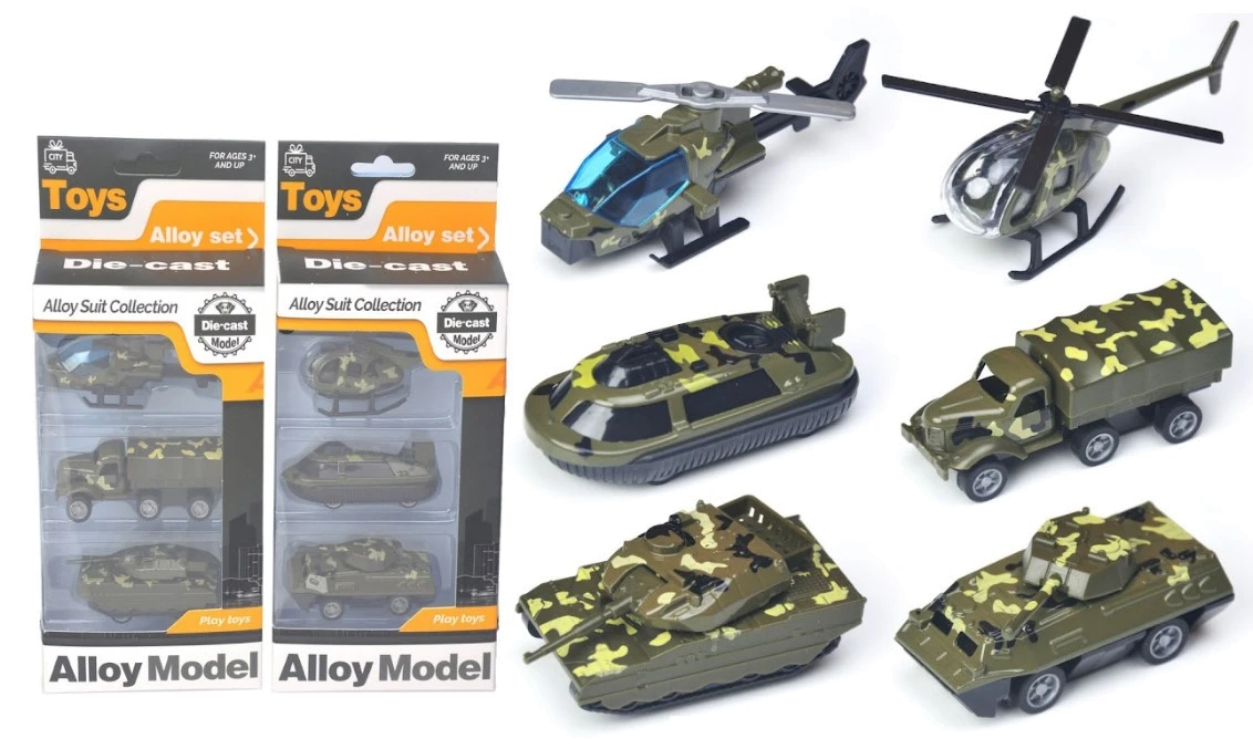 Іграшковий набір DIY TOYS 3 одиниці бойової техніки в асортименті