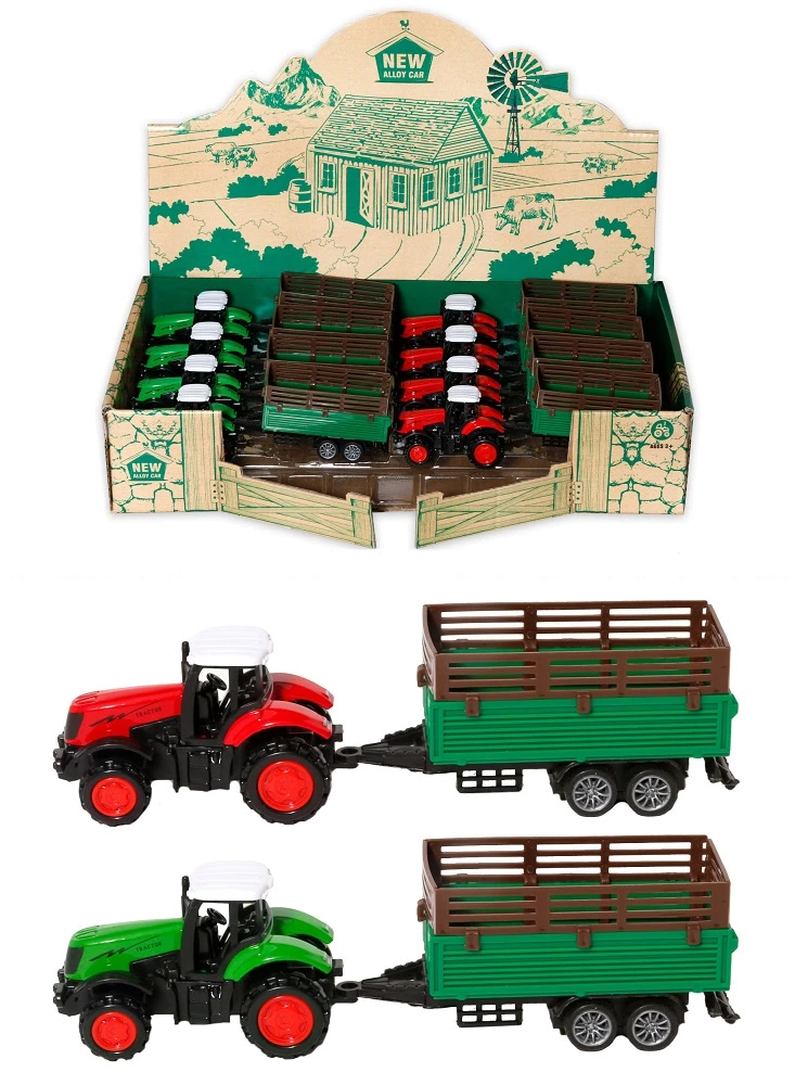 Іграшка DIY TOYS Трактор з причепом в асортименті