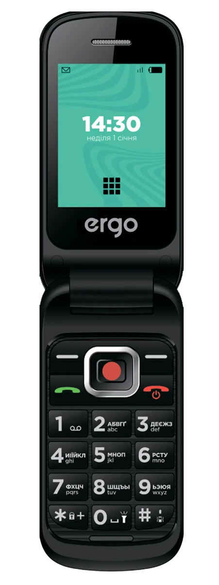 Мобільний телефон ERGO F241 Dual Sim (чорний)