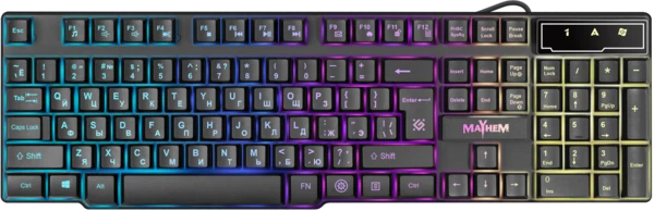 Клавіатура DEFENDER (45362) Mayhem GK-360DL RGB підсвічування, 19Anti-Ghost