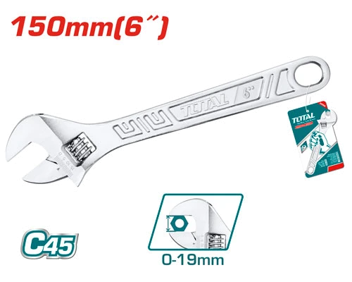 Ключ TOTAL THT101063 розвідний 150х19мм.