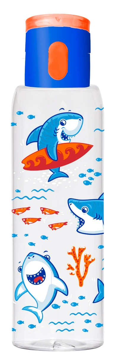 Пляшка д/води пл. HEREVIN Hanger-Shark 0.5 л д/спорту (161417-370)