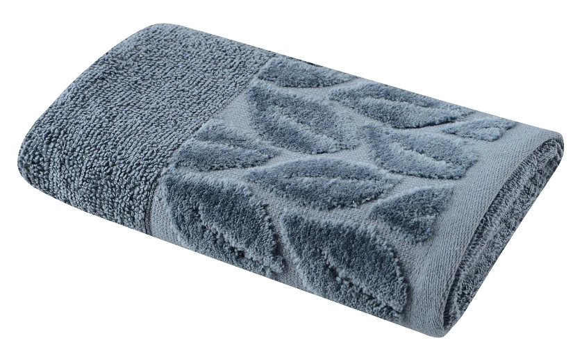Текстиль банний SOHO Рушник 30*50 бавовна 100% Leaves Navy