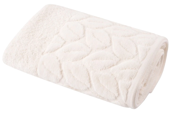 Текстиль банний SOHO Рушник 50*90 бавовна 100% Leaves Ivory