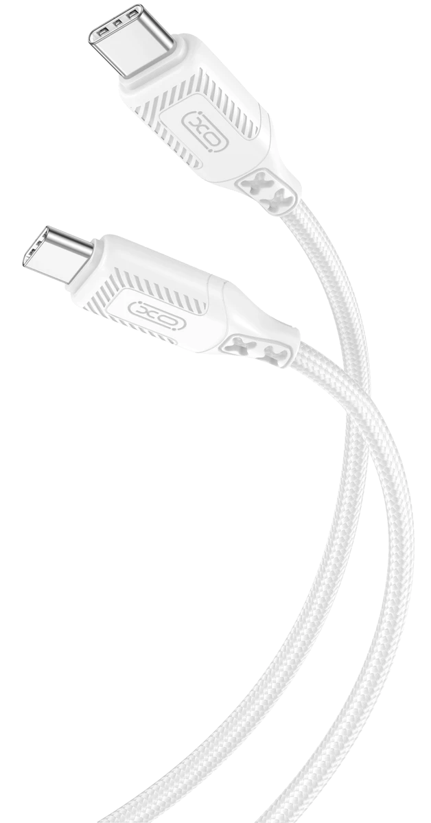 кабель XO NBQ236B Braided Type-C to Type-C - 60W - 1m (Білий)