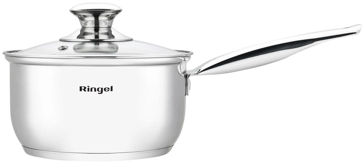Ківш RINGEL Grey line 16 см (1.6л) з кришкою нерж (RG-4019-16)