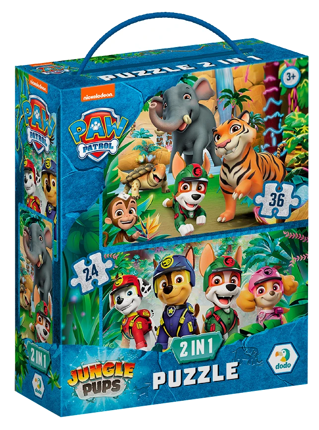 Пазл 2 в 1 Paw Patrol. Пригоди у Джунглях