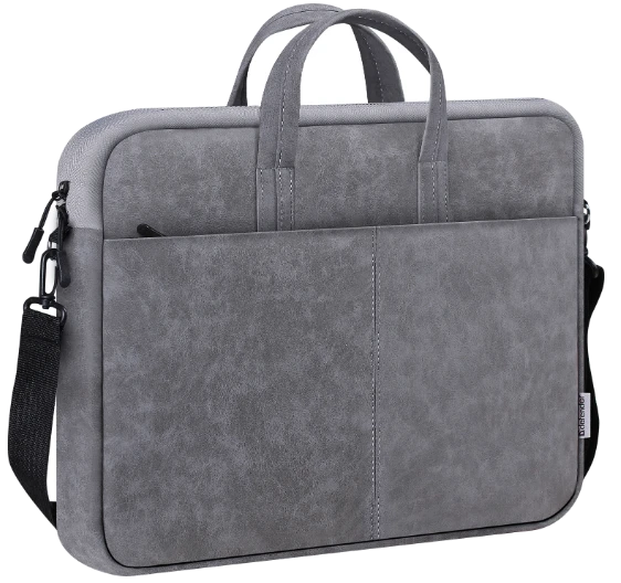 IT cумки DEFENDER 26088) Solid 15.6" PU шкіра, сірий