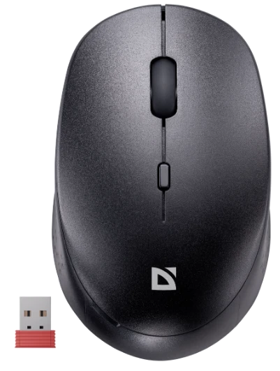 Миша DEFENDER (52027) Auris MB-027,4D,800-1600dpi, silent, чорний