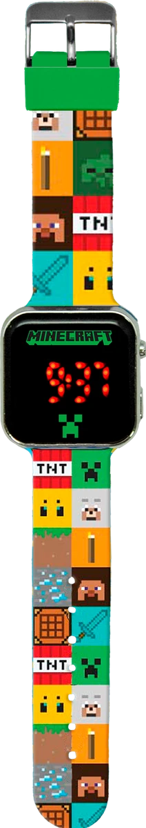 Годинник дитячий LED MINECRAFT MIN4272