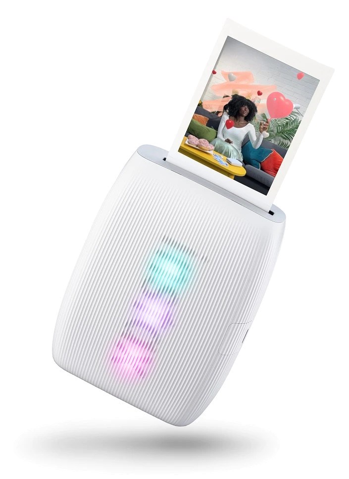Портативний кольоровий фотопринтер Instax Mini LINK3 C WHITE EX D Біла глина