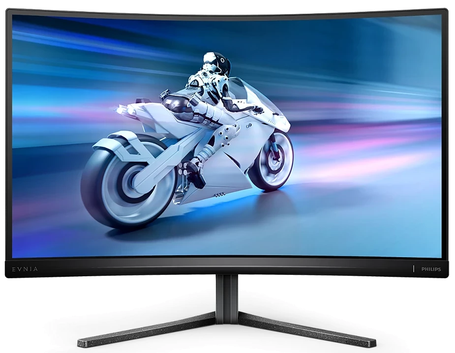 Монiтор TFT PHILIPS 27" Evnia 27M2C5200W/00 VA Curved FHD 280Hz 2*HDMI DP Pivot DarkGrey