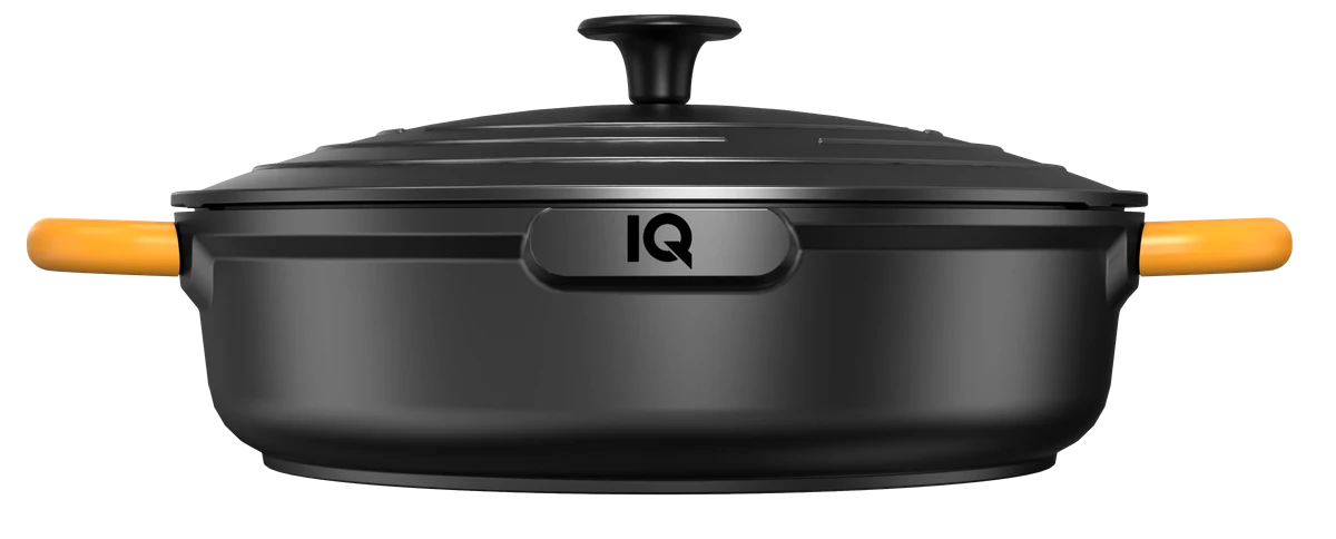 Сотейник IQ Be Active з двома ручками алюмінієвий 28 см (4.0 л) з кришкою (IQ-2148-28)