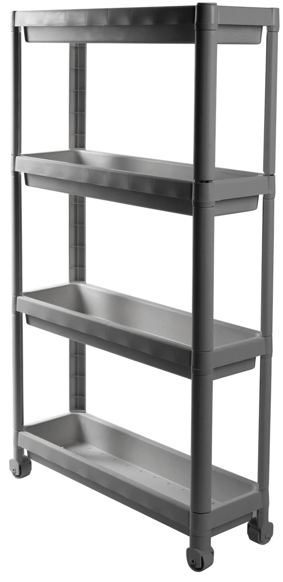 Етажерка VIOLET HOUSE 6014 Long Shelf 4 пол. GREY 54*18*91 см (6014 Long Shelf 4 пол. GREY 54*18*91 см)