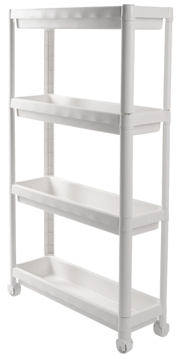 Етажерка VIOLET HOUSE 6014 Long Shelf 4 пол. WHITE 54*18*91 см (6014 Long Shelf 4 пол. WHITE 54*18*91 см)
