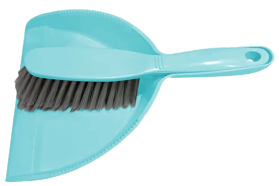 Совок IDEA HOME DS-509 Blue з щіткою 19х13 см (DS-509 Blue)