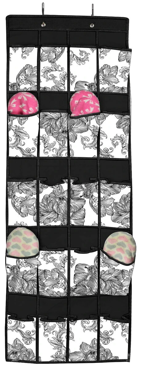 Органайзер IDEA HOME NP-132 ткан. 20ком. підвіс. Anthracite Flowers 44x135 см (NP-132 ткан. 20ком. підвіс. Anthracite Flowers)