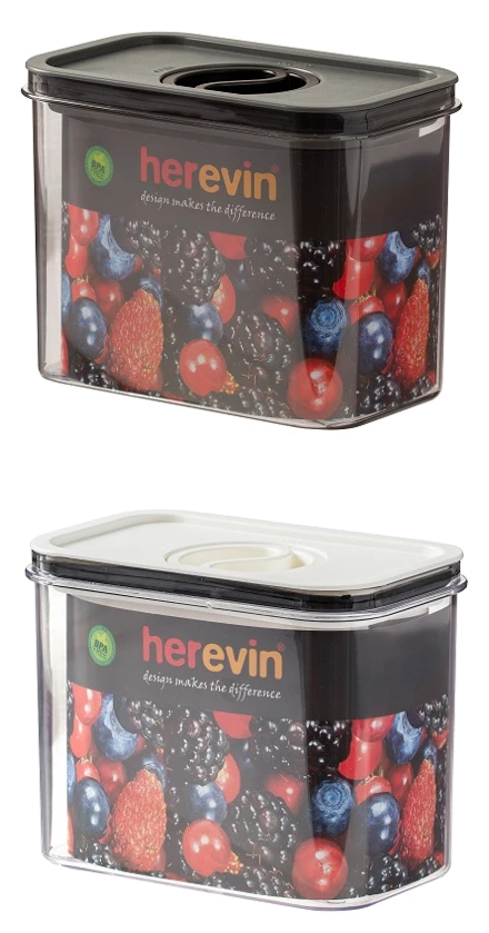 контейнер пл. HEREVIN Canister-Vacuum Lid-White-Black вакумна кр. 1.2 л (161179-000)