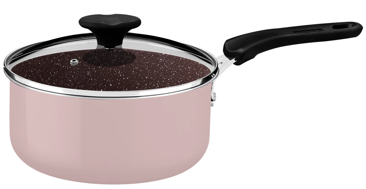 Ківш TRAMONTINA TUNIS з кришкою 2л (діам 18см) PINK (28723/418)