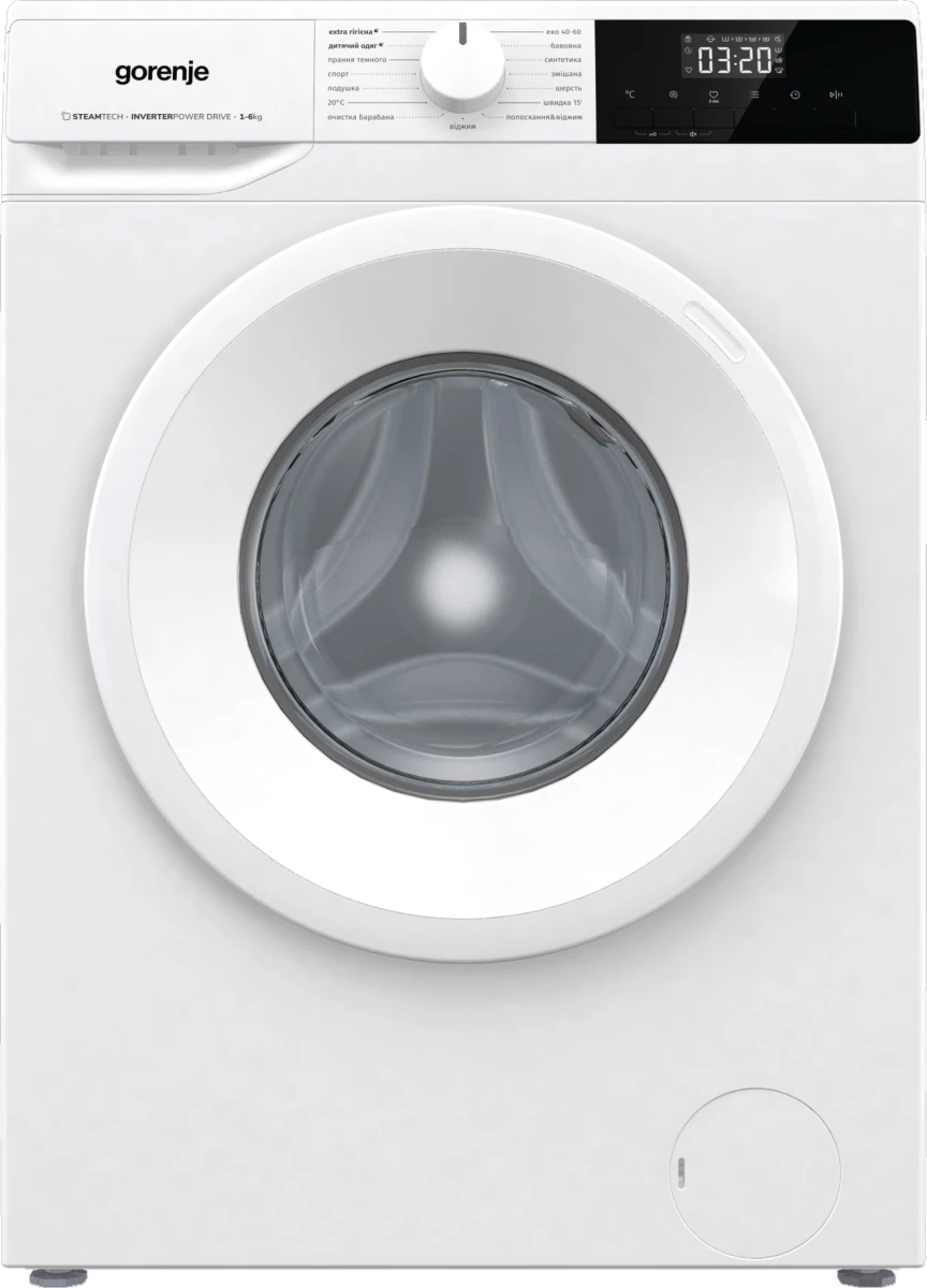 Пральна машина GORENJE WNHPI 62SCSIRV/UA (WFLP6012) + пласт. бак